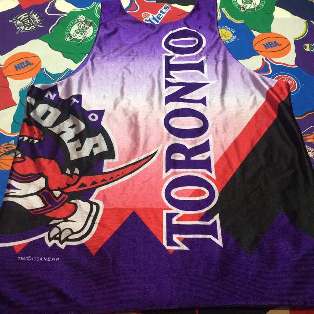 Vintage STARTER Toronto Raptors Reversible Jersey - Picture 2 of 6